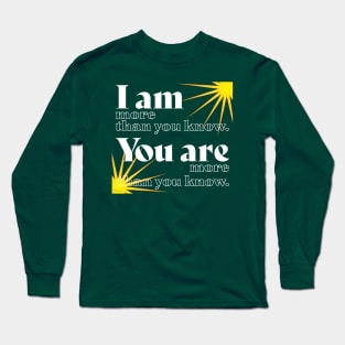 More Than You Know-white Long Sleeve T-Shirt